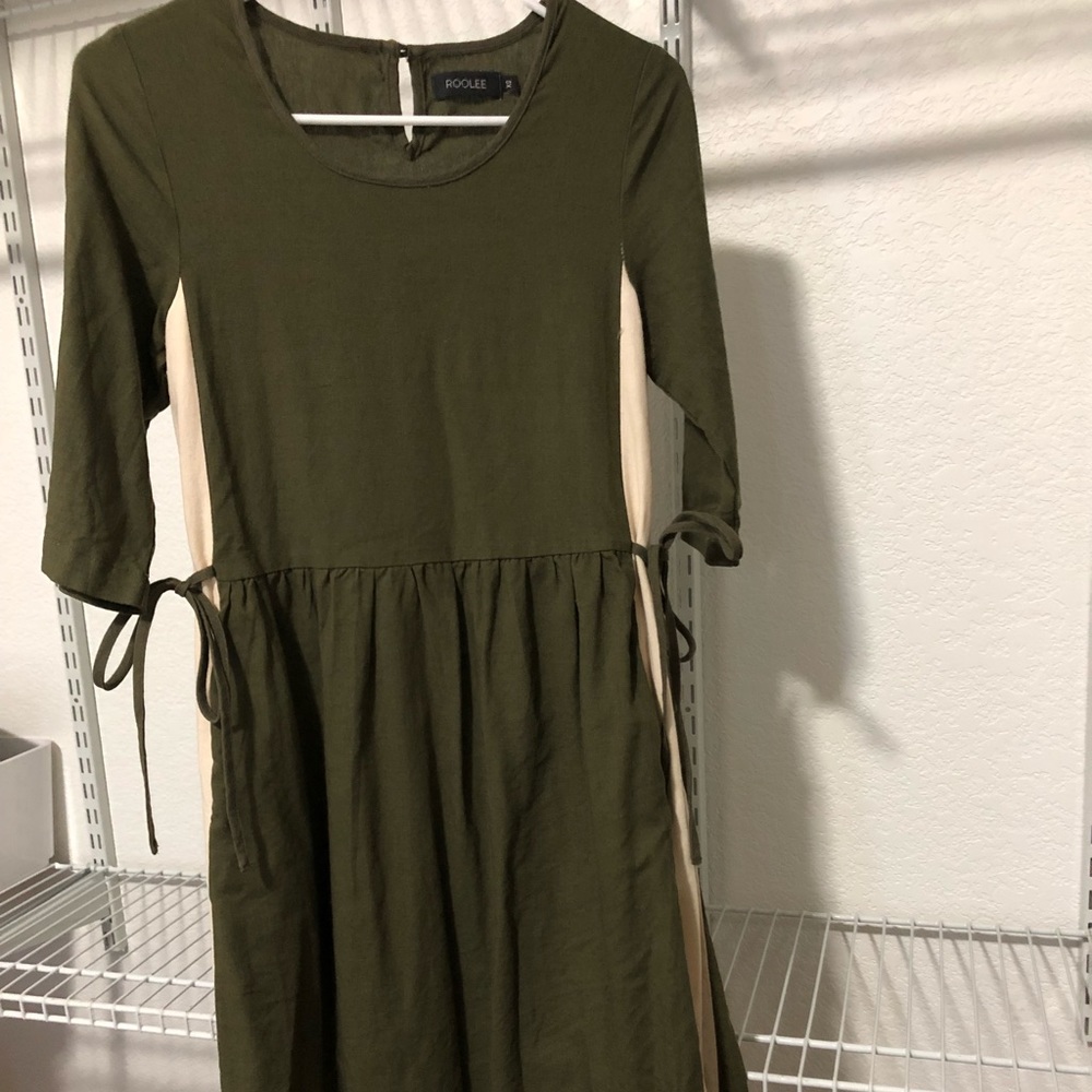 Roolee midi linen dress